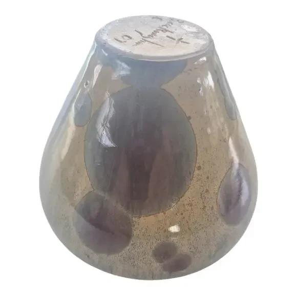 Vintage Pottery Vase Signed Bill Buckingham Small Crystal Glaze Crystaline Art - Picture 7 of 10